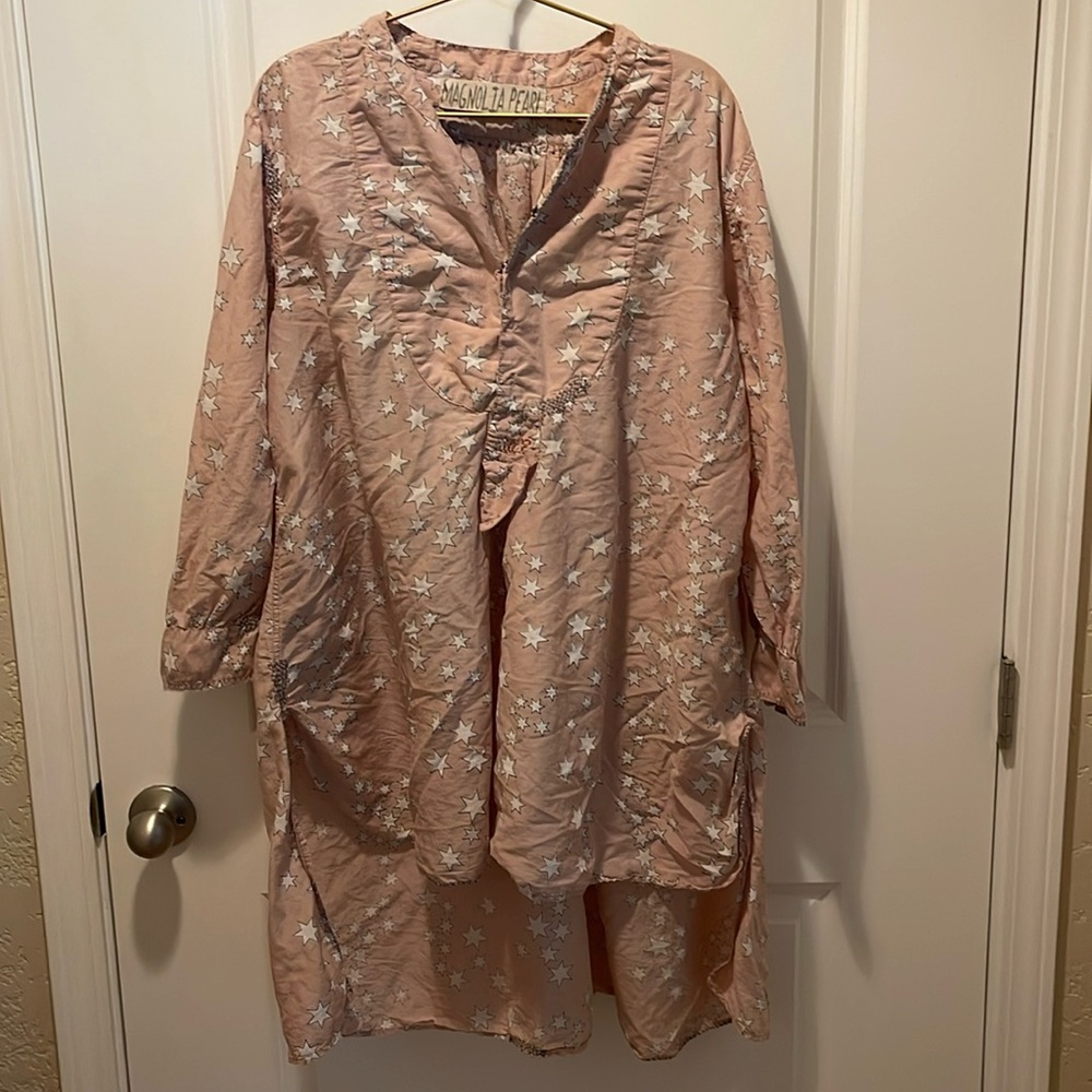 OOAK Magnolia Pearl Star 🌟 Printed Ines Top